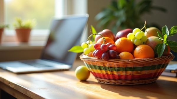Panier de fruits au bureau : bienfaits et options de livraison